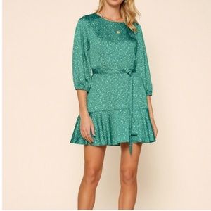 Skies Are Blue Ditsy Floral Mini Dress